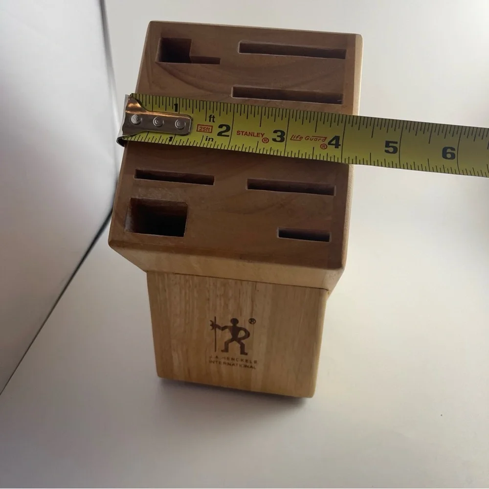 J.A. Henckels International 9 slot Hardwood Knife Storage Block